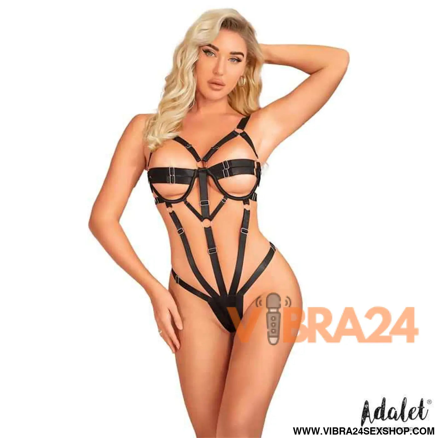 Bianca Teddy with Straps Thong Style