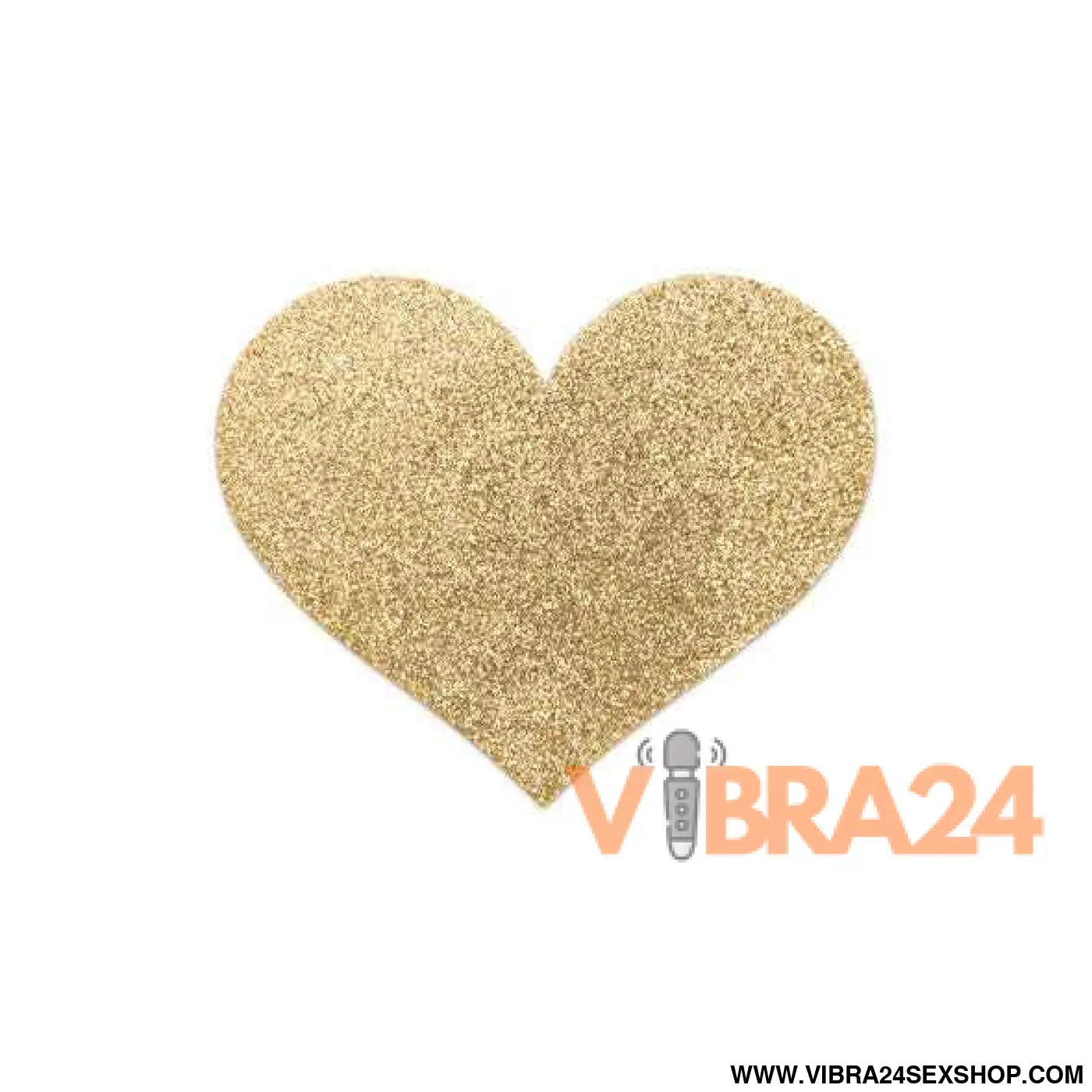 BIJOUX - INDISCRETS FLASH GOLDEN HEART NIPPLE COVERS