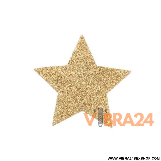 BIJOUX - INDISCRETS FLASH GOLDEN STAR NIPPLE COVERS