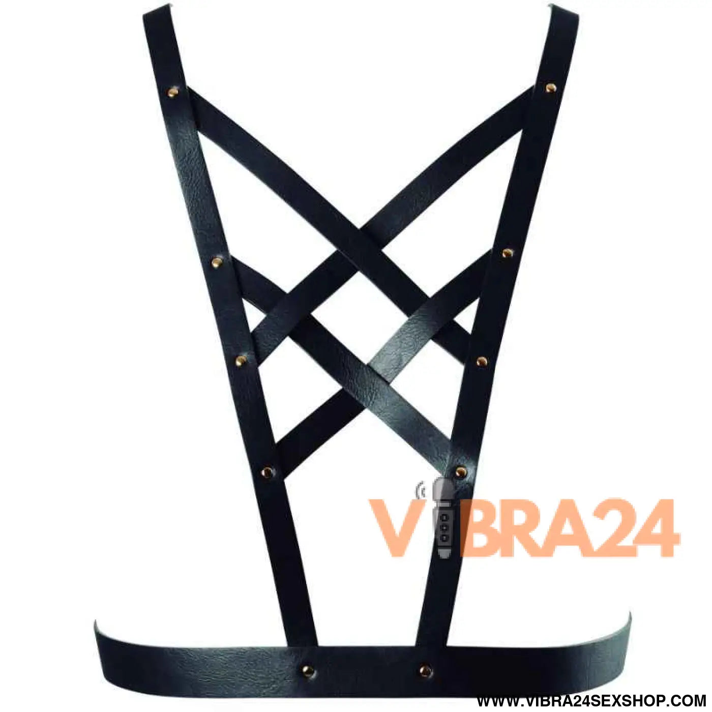 BIJOUX - INDISCRETS MAZE ARNÊS CRUZADO COM DECOTE - PRETO