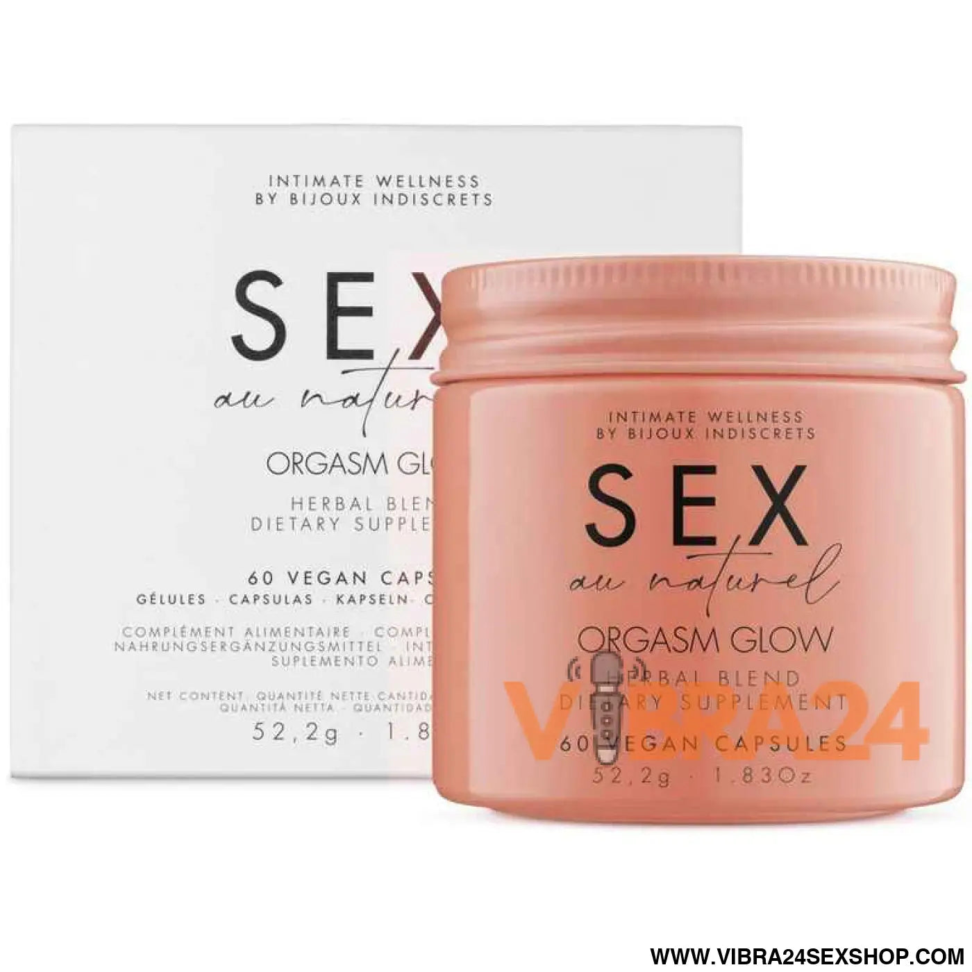BIJOUX - SUPLEMENTO ALIMENTAR ORGASM GLOW 60 CÁPSULAS