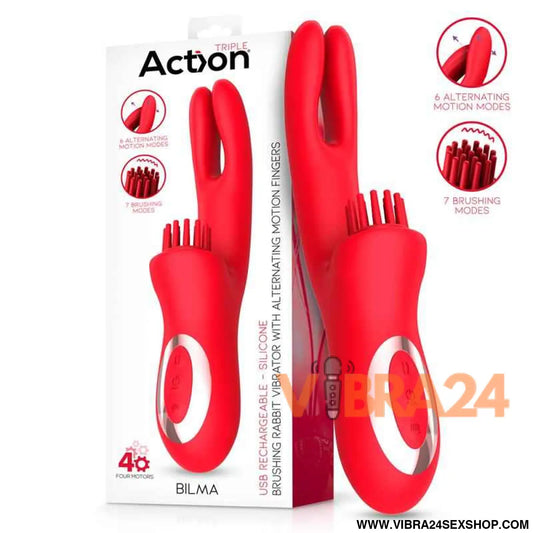 Bilma Vibe with Brushing Clit Stimulator and Alternating Function
