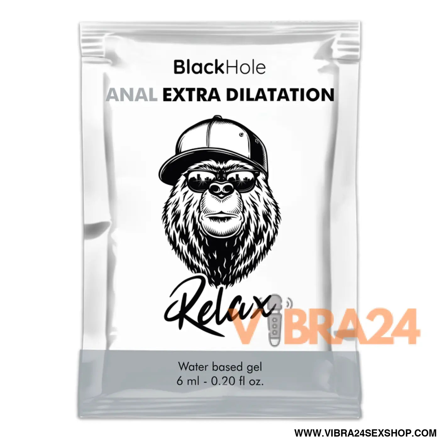 BLACK HOLE - GEL À BASE DE ÁGUA EXTRA DILATAÇÃO 6 ML DOSE ÚNICA