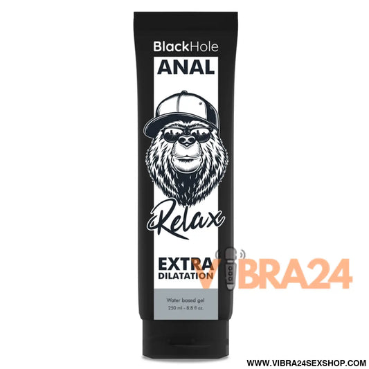 BLACK HOLE - GEL BASE DÁGUA DILATAÇÃO ANAL 250 ML