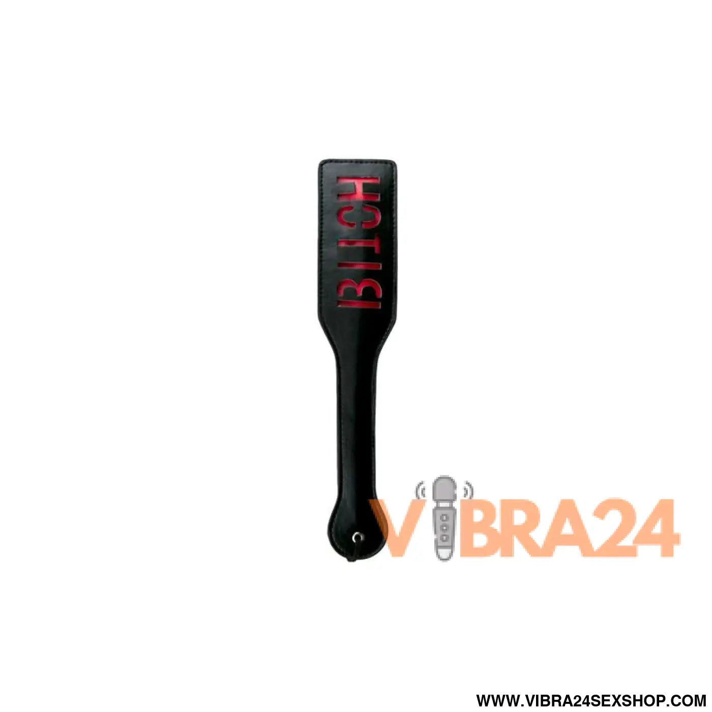 Black Leather Paddle - Bitch