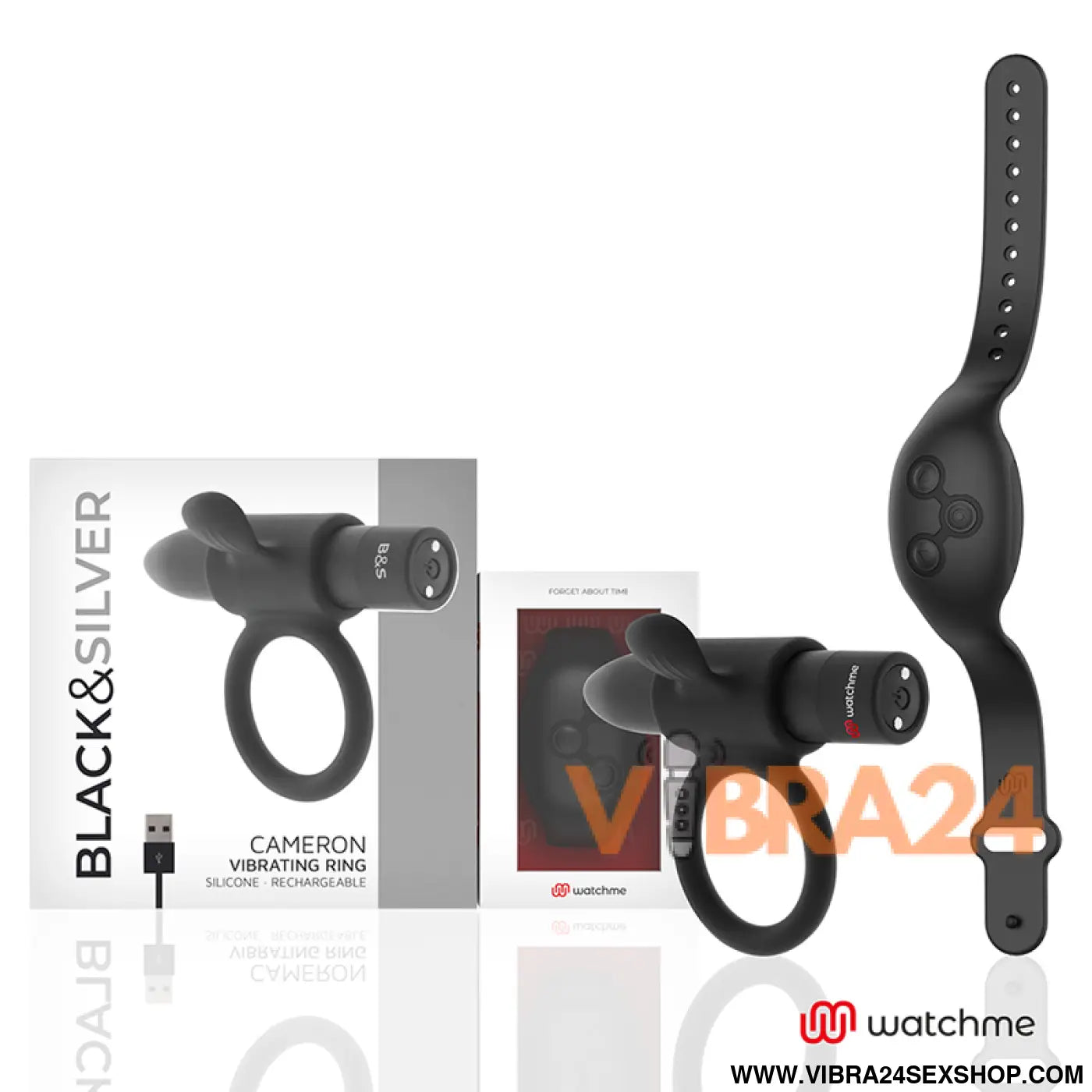 BLACK&SILVER - CAMERON CONTROLE REMOTO COCKRING WATCHME