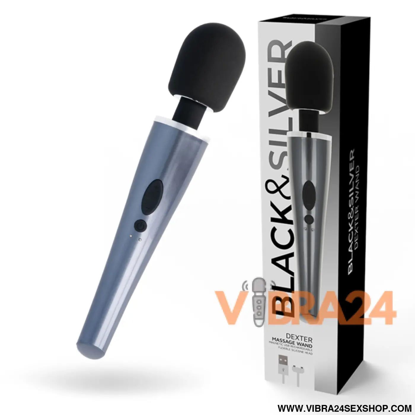 BLACK&SILVER - VARINHA DE MASSAGEM DEXTER
