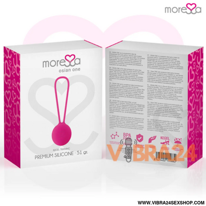 Bolas Chinesas Moressa OSIAN ONE Premium Silicone Rosa - VIBRA24 SEXSHOP