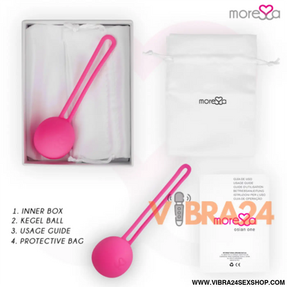 Bolas Chinesas Moressa OSIAN ONE Premium Silicone Rosa - VIBRA24 SEXSHOP