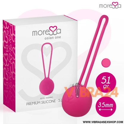 Bolas Chinesas Moressa OSIAN ONE Premium Silicone Rosa - VIBRA24 SEXSHOP