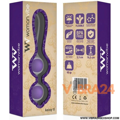 Bolas de Silicone WomanVibe Keisy II - Conforto e Estilo para Mulheres - VIBRA24 SEXSHOP