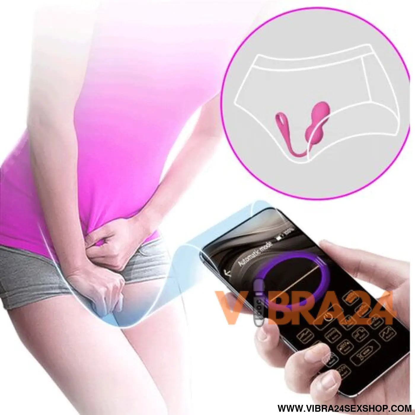 Bolas Vibradoras Recarregáveis Pretty Love Elvira Rosa - Prazer e Estilo - VIBRA24 SEXSHOP