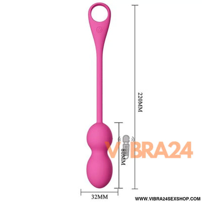 Bolas Vibradoras Recarregáveis Pretty Love Elvira Rosa - Prazer e Estilo - VIBRA24 SEXSHOP