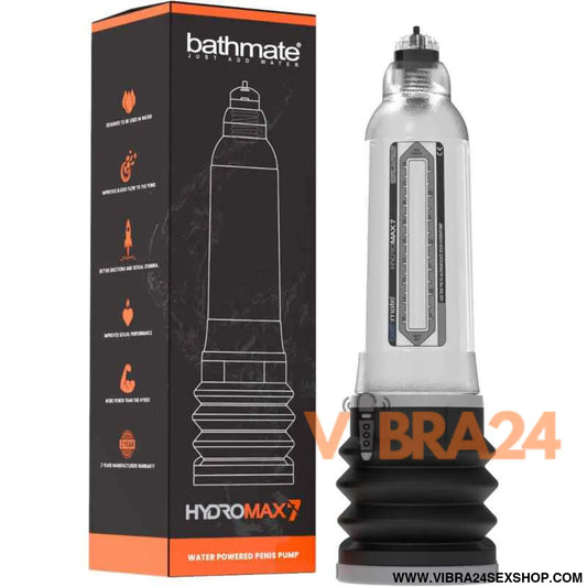 Bomba de Aumento do Pénis Bathmate - Hydromax 7 Transparente para Resultados Eficazes