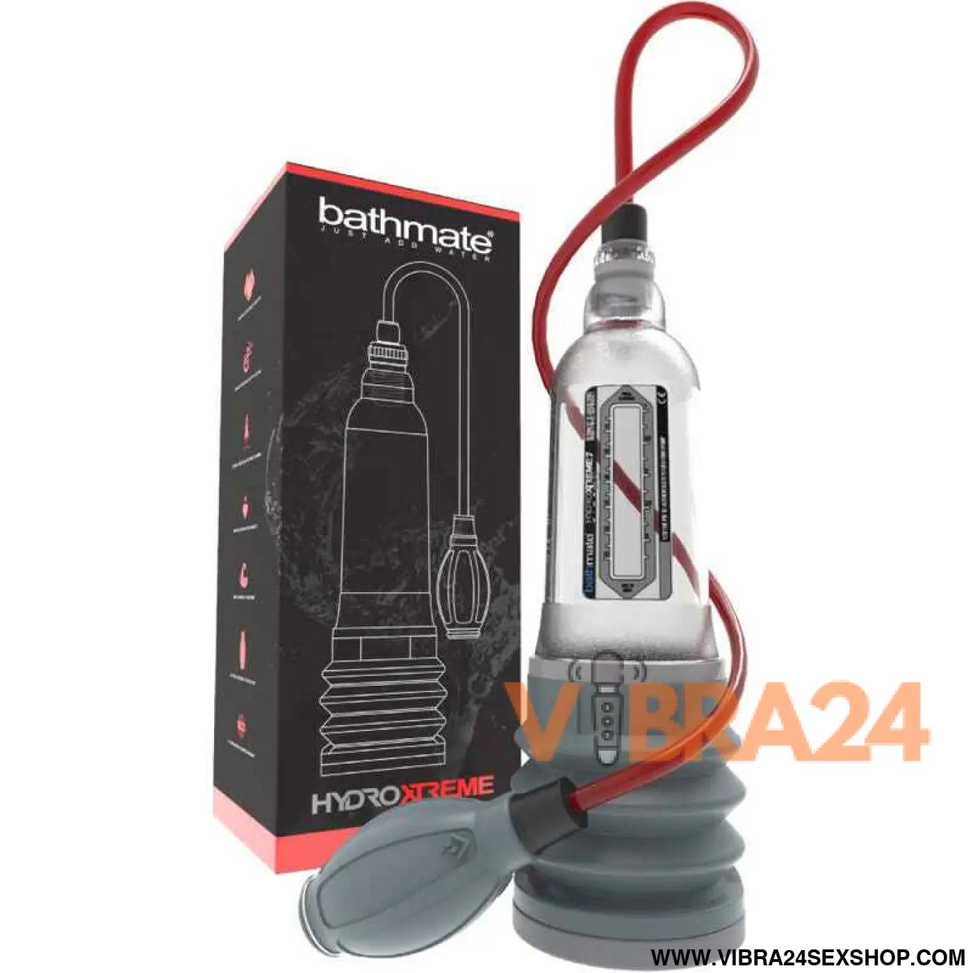 Bombeador Bathmate Hydroxtreme 7 Wide Boy Transparente - Desempenho Excepcional