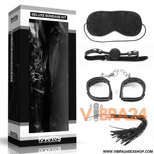 Bondage Kit Deluxe 4 Units Black