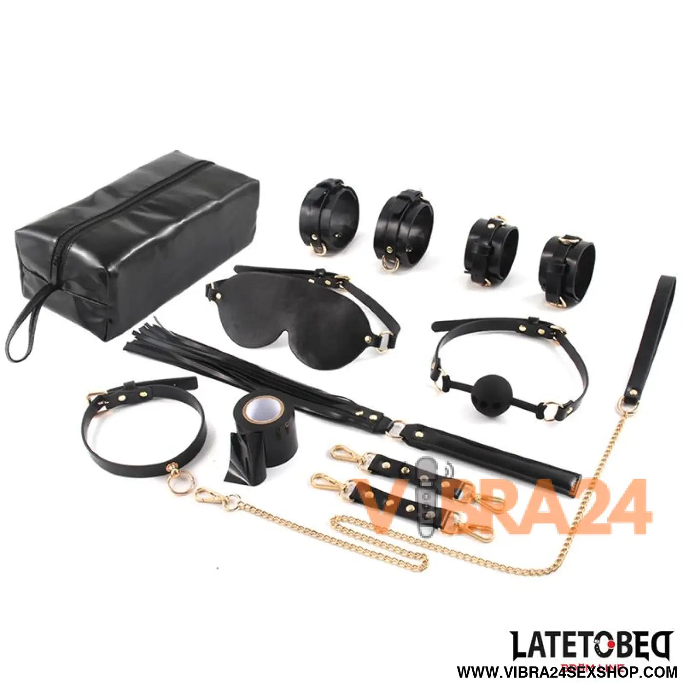 Bondage Kit with 8 Pcs Storage Bag