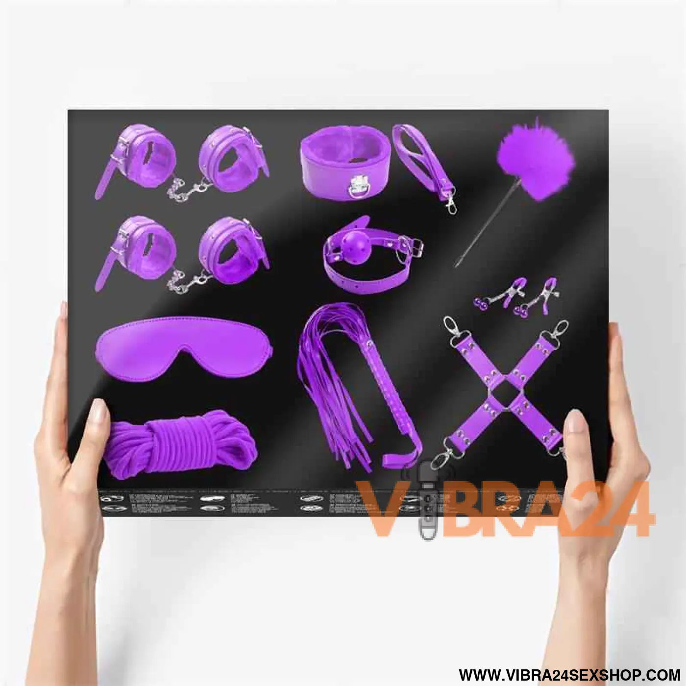 Bondage Set 10 Pieces Purple