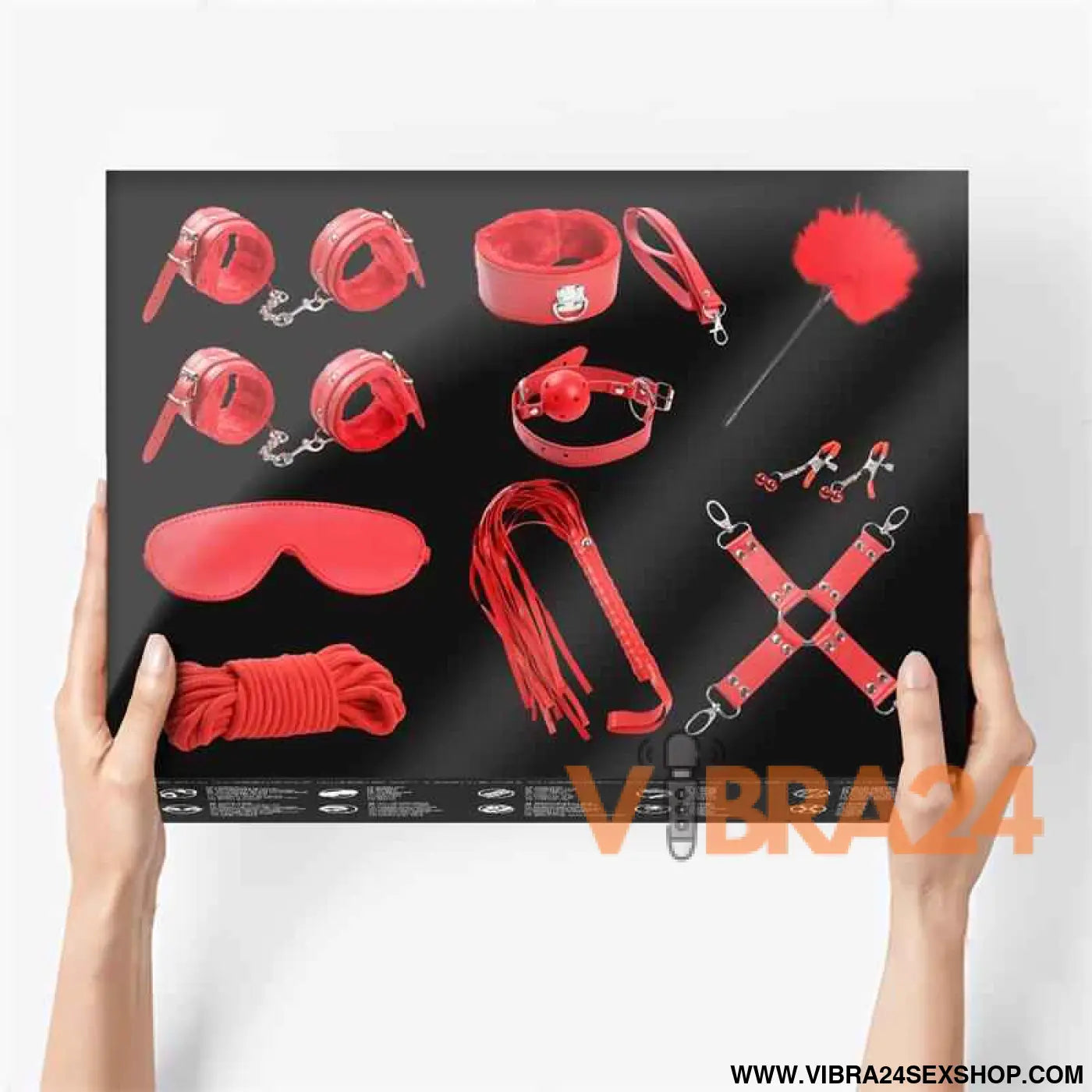 Bondage Set 10 Pieces Red