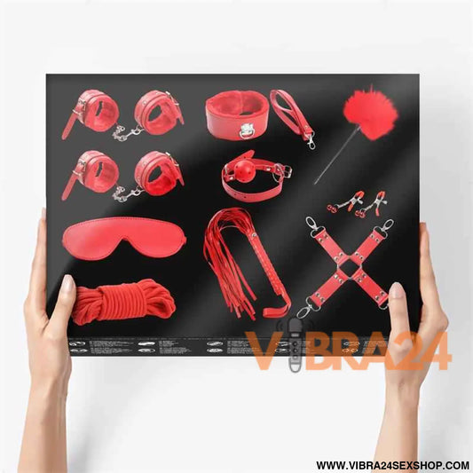 Bondage Set 10 Pieces Red
