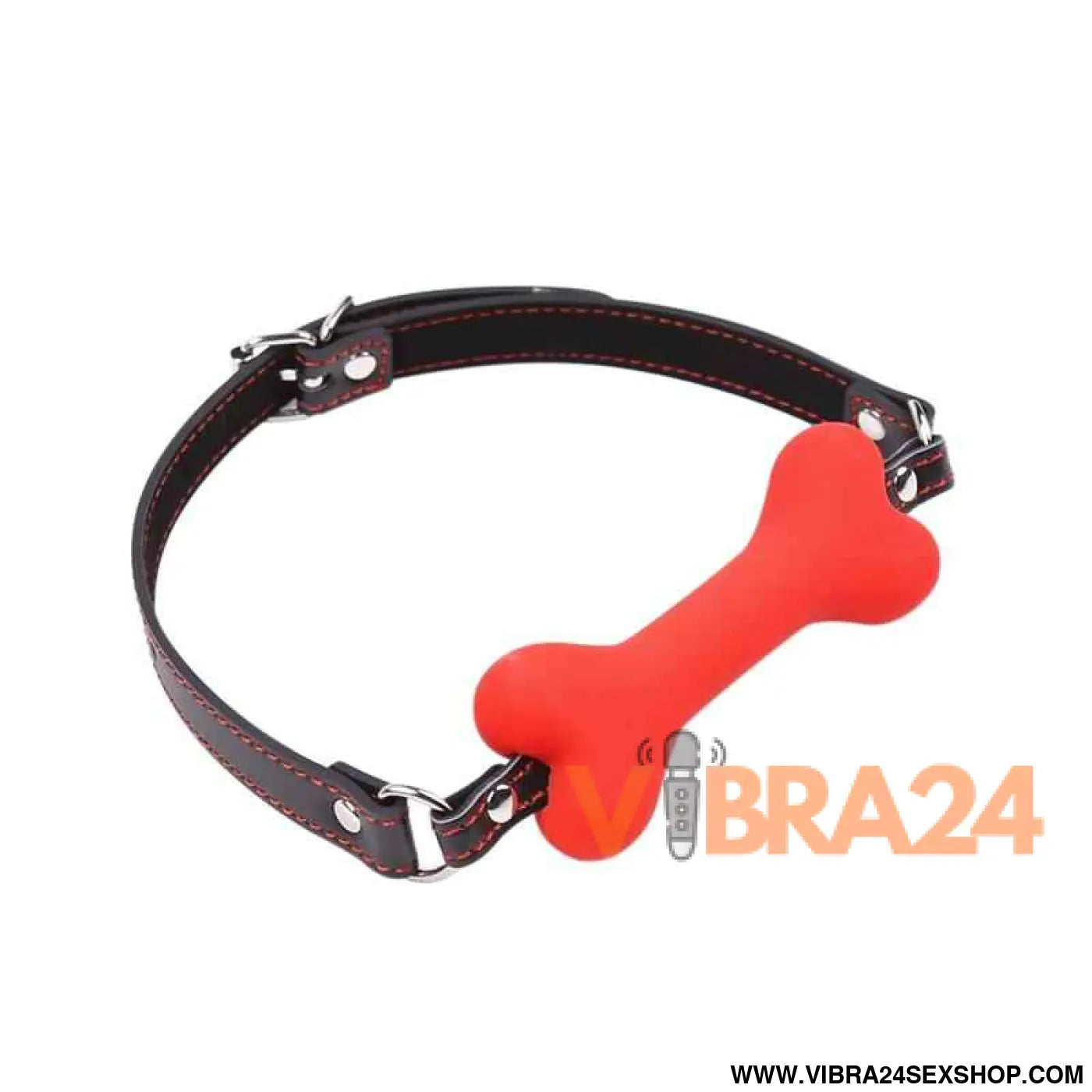 Bone Gag Ball Red