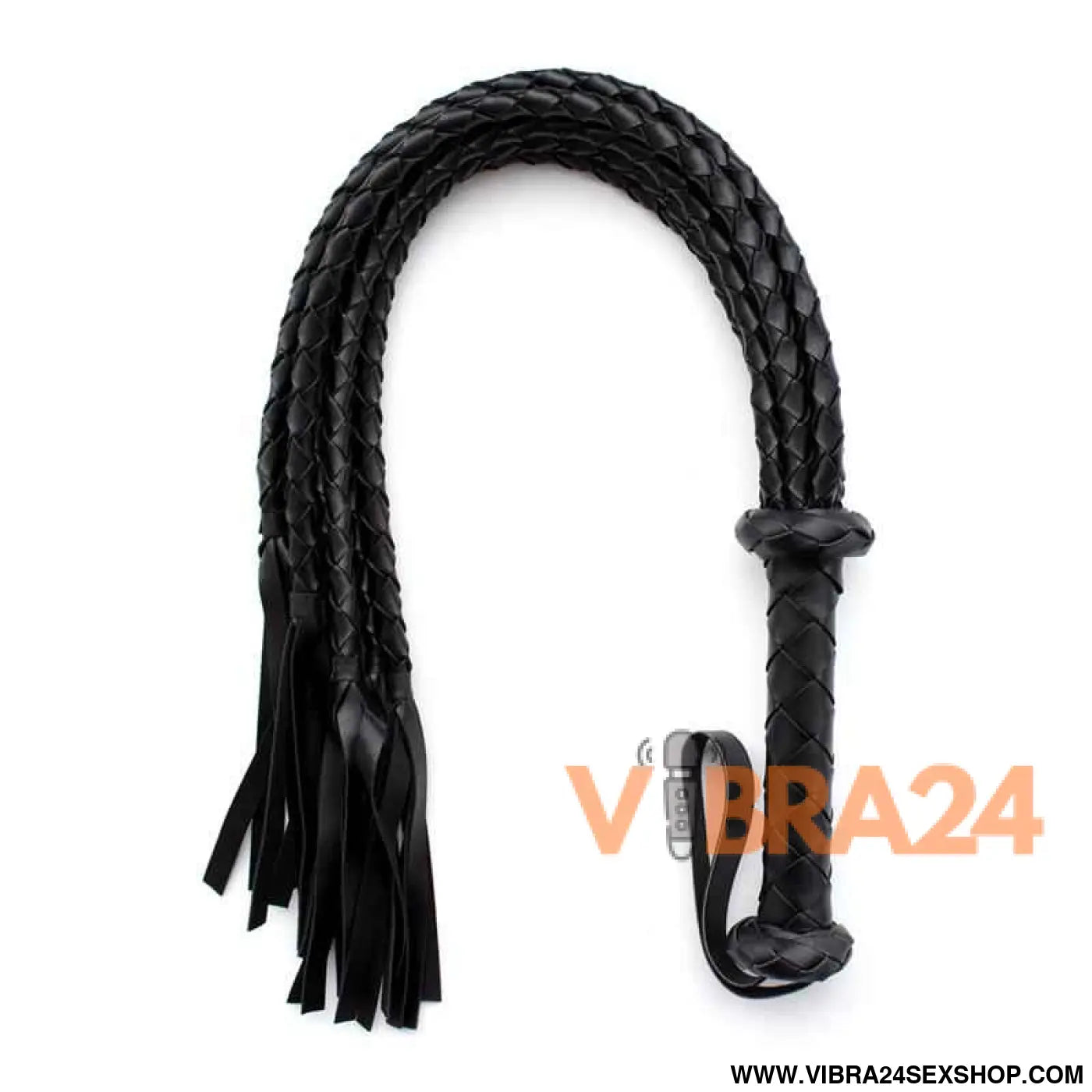 Braided Flogger 75 cm Black