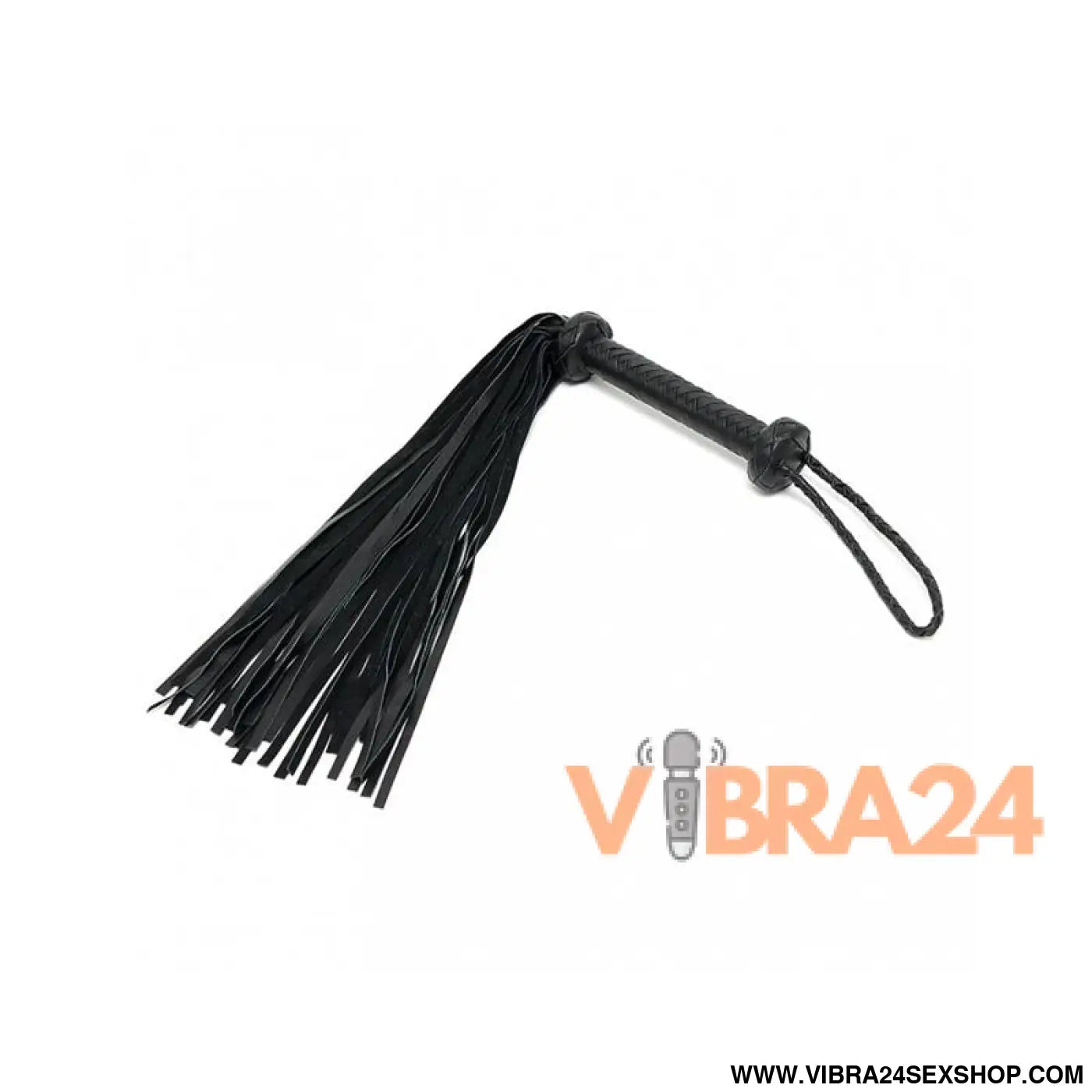 Braided Flogger Leather Black