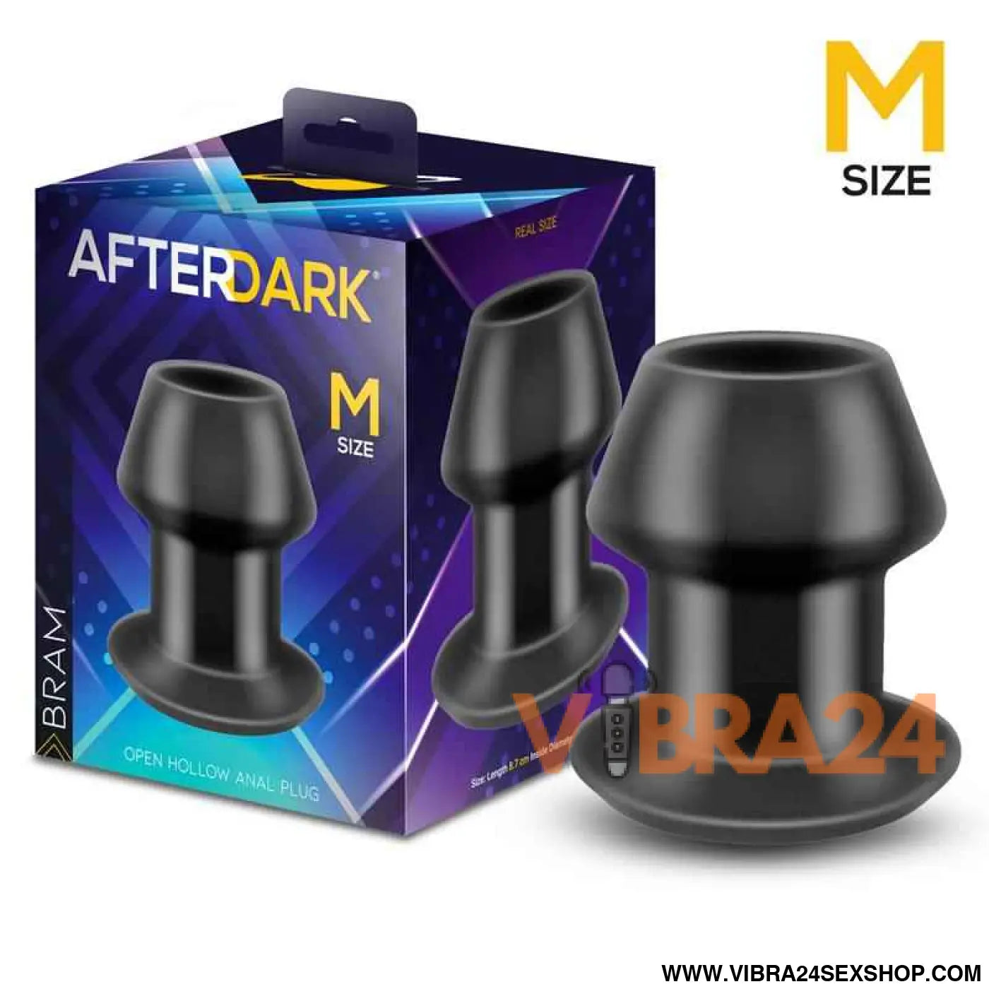 Bram Open Hollow Anal Plug Size M