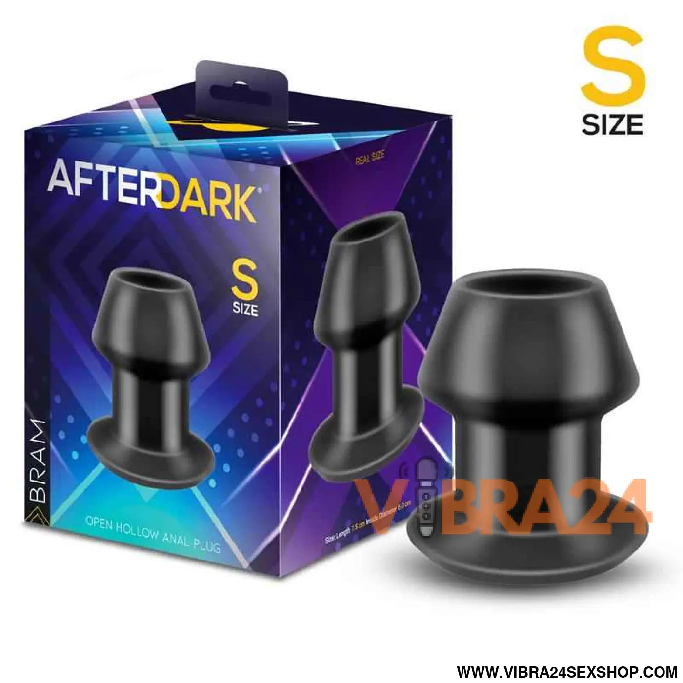 Bram Open Hollow Anal Plug Size S