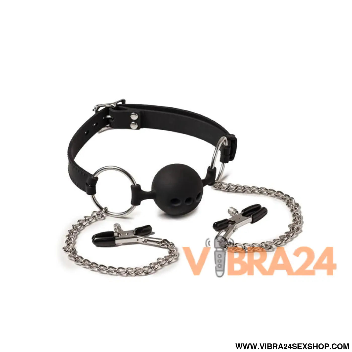 Breathable Mouthgag and Nipple Clamps