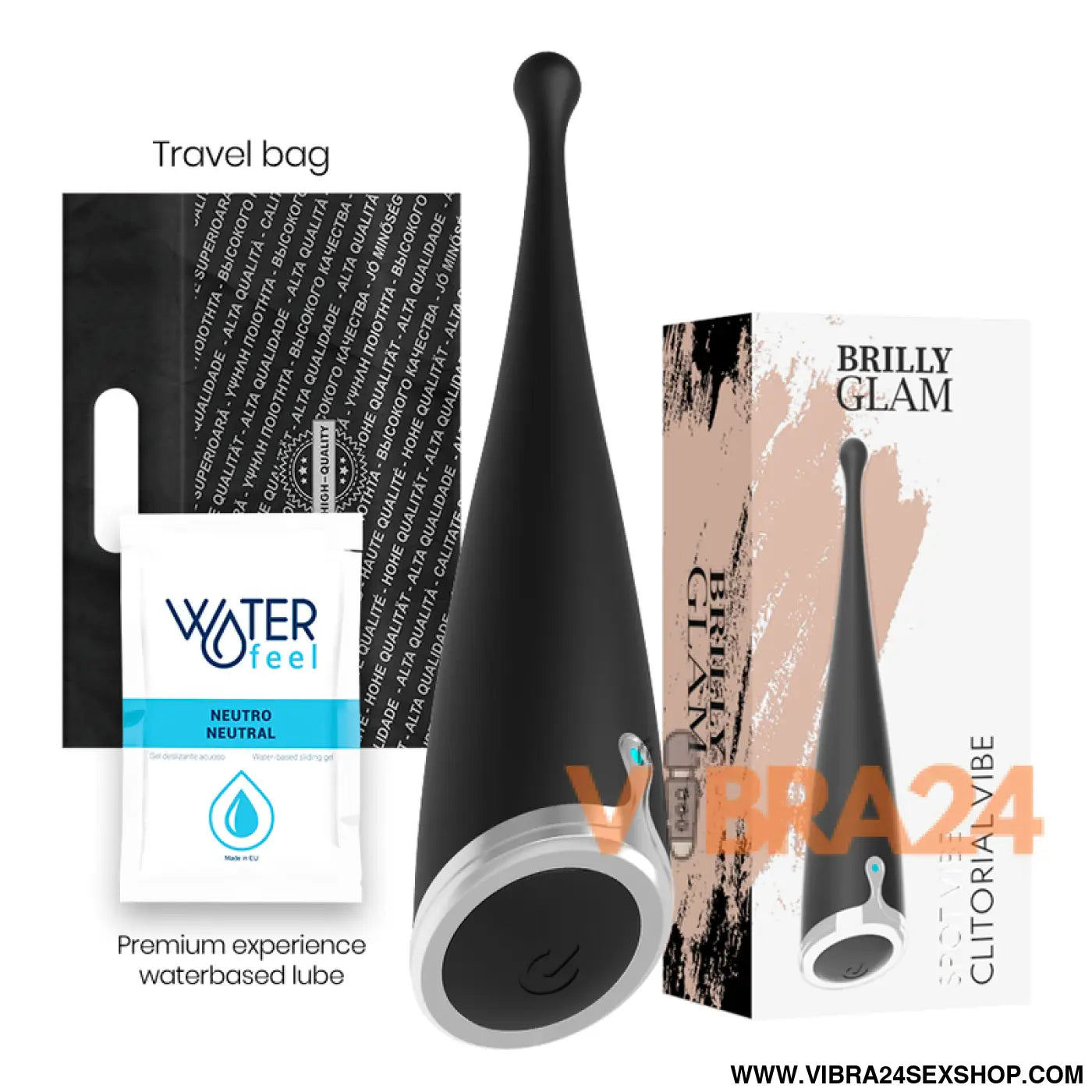 BRILLY GLAM - SPOT VIBE CLITORIAL PRETO