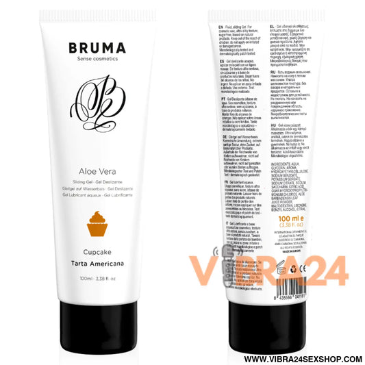 BRUMA - GEL DESLIZANTE DE ALOE VERA SABOR CUPCAKE 100 ML