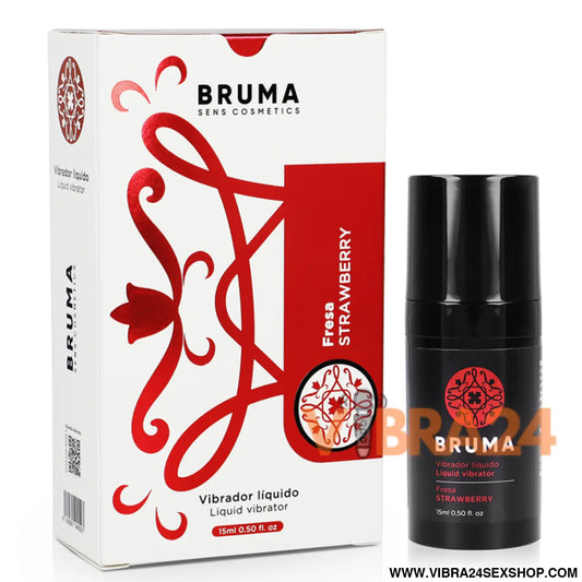 BRUMA - VIBRADOR LÍQUIDO ULTRA DESLIZANTE MORANGO 15 ML