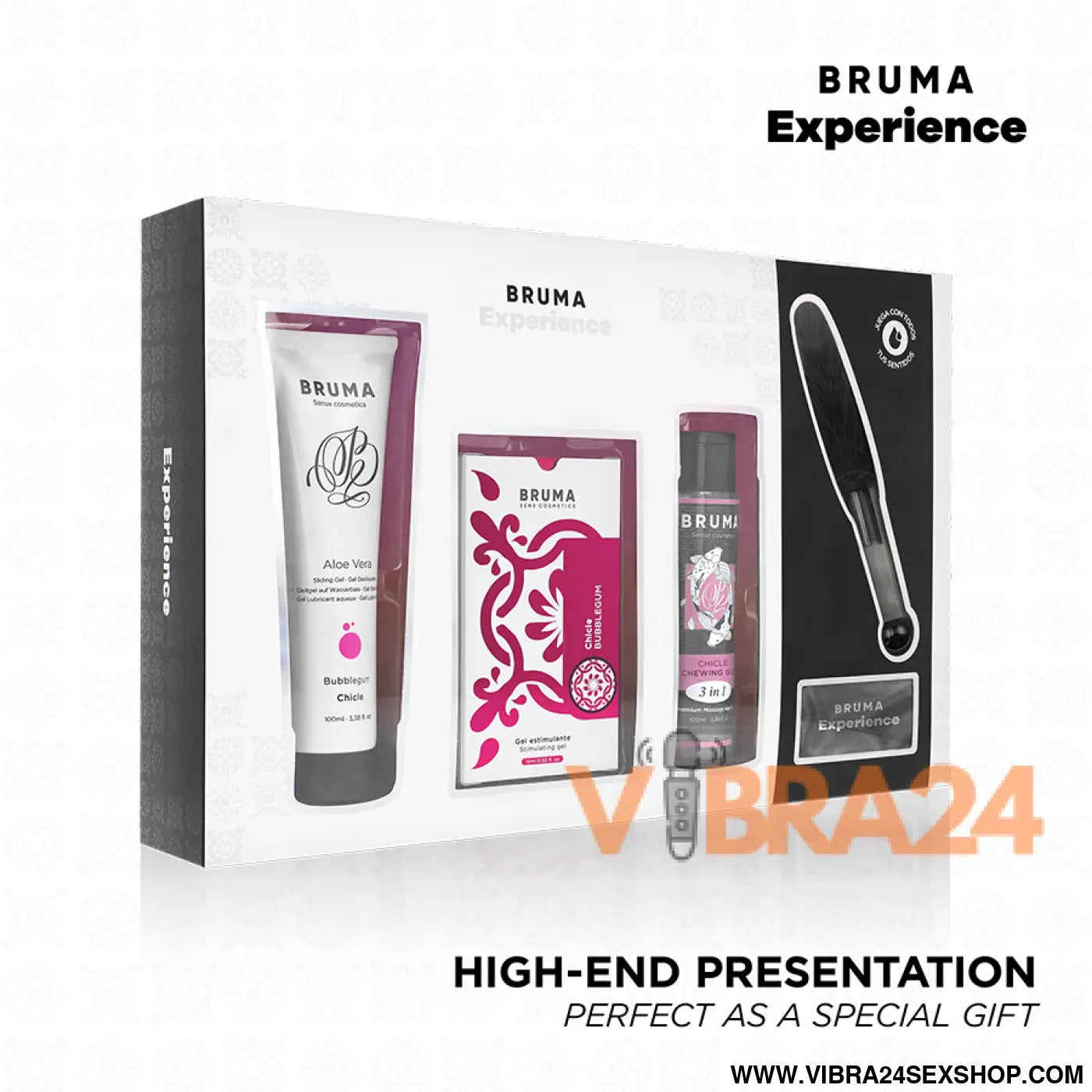 BRUMA XPERIENCE - KIT DE CHICLETE TENTAÇÃO COM POTENCIALIZADOR ORGASMO