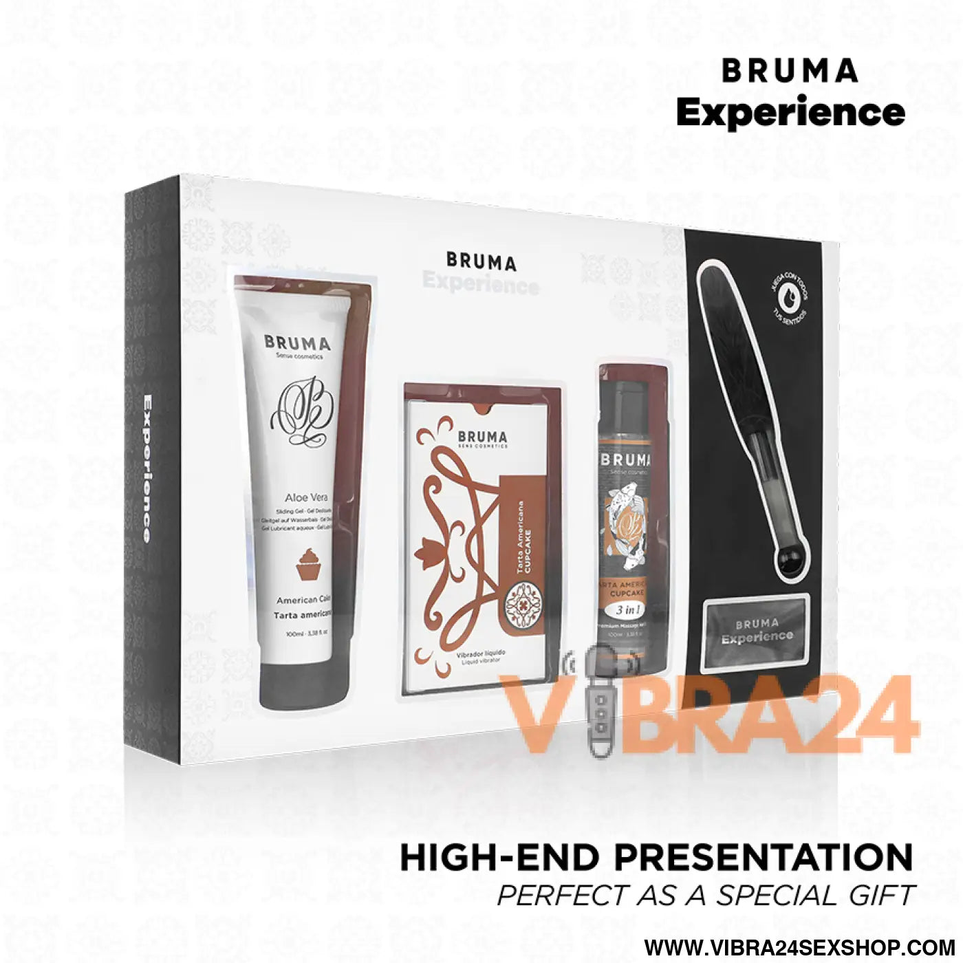 BRUMA XPERIENCE - KIT DOCE TENTAÇÃO BOLO AMERICANO VIBRO-ORGÁSMICO