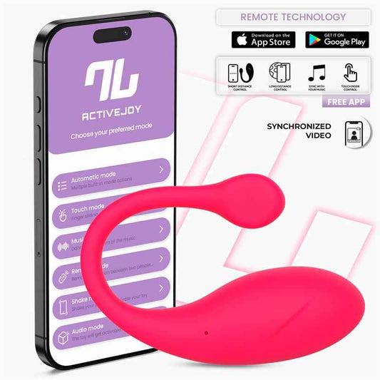 Bulby Vibrating Egg with App Dark Pink