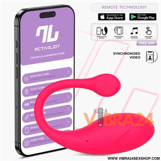 Bulby Vibrating Egg with App Dark Pink