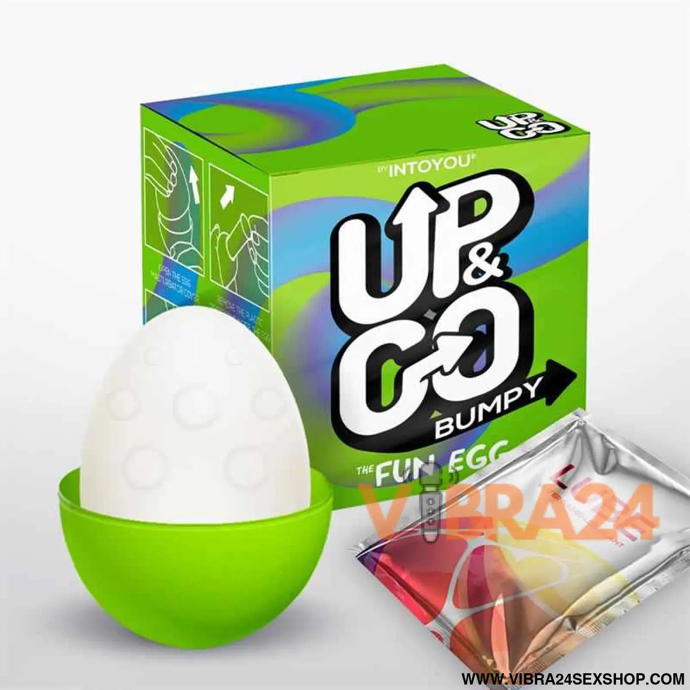 Bumpy Masturbator Egg Elastic Green