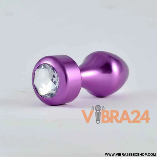 Butt Plug Purple Rosebud with Jewel