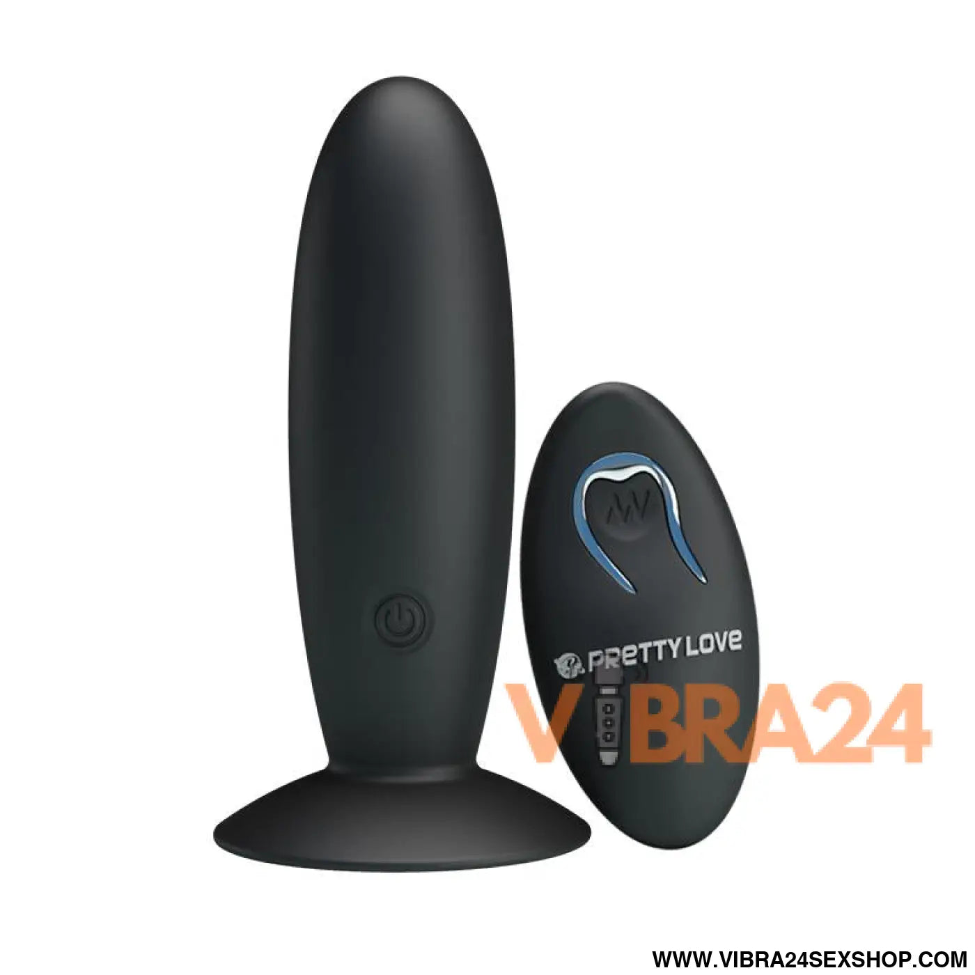 Butt Plug with Remote Control Black