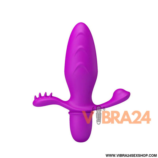 Butt Plug with Vibration Fitch Purple