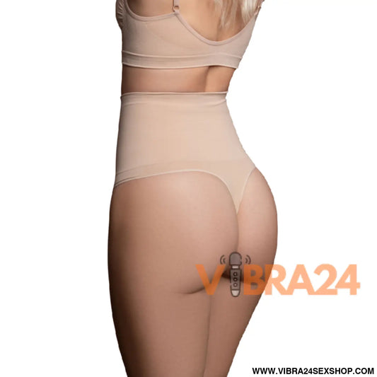 BYE-BRA - CINTO SEM EMENDA ESTILO TANGA BEIGE TAMANHO XXL