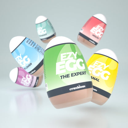 CAIXA COM 6 OVOS MASTURBADORES EZY EGG CRUSHIOUS