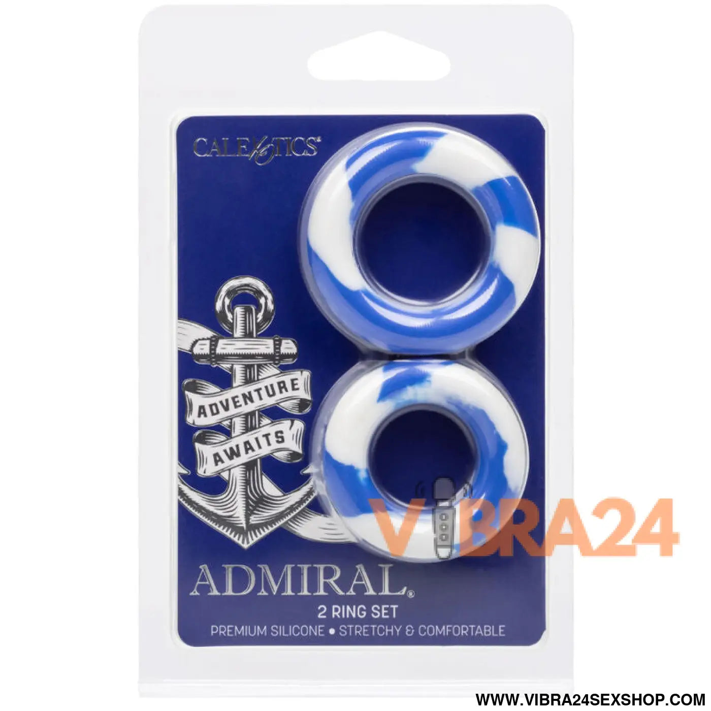 CALEXOTICS - ADMIRAL CONJUNTO 2 ANÉIS PARA O PÉNIS