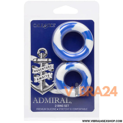 CALEXOTICS - ADMIRAL CONJUNTO 2 ANÉIS PARA O PÉNIS