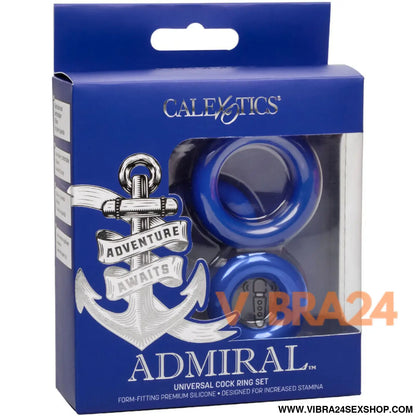 CALEXOTICS - ADMIRAL CONJUNTO DE ANÉIS GALO AZUL