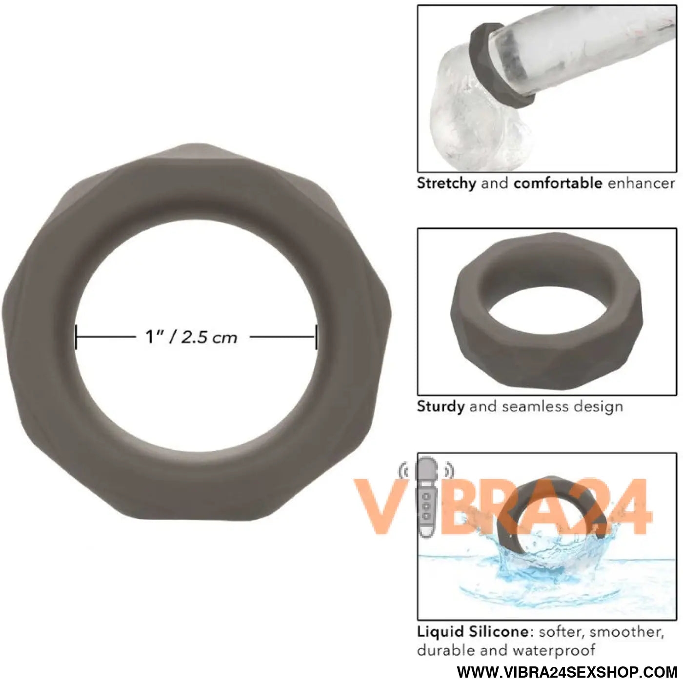 CALEXOTICS - ALPHA ANEL PRISMTICO PROLONG CINZA