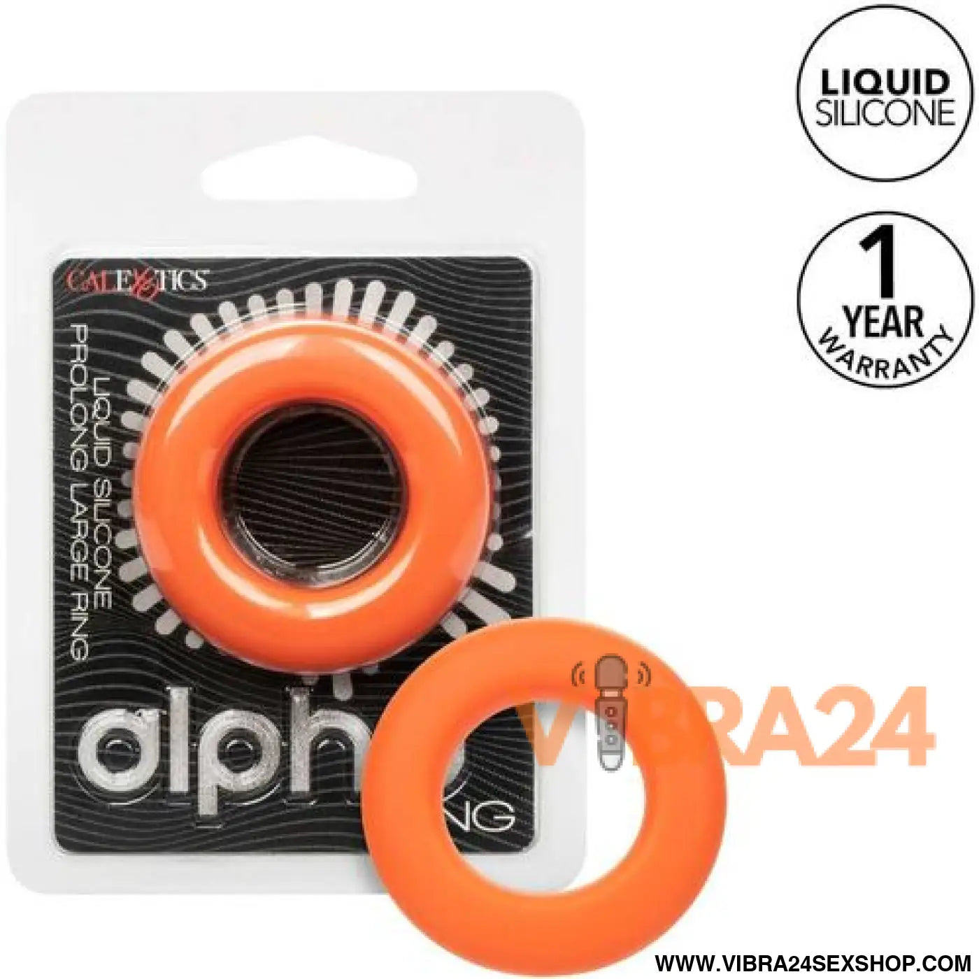 CALEXOTICS - ALPHA PROLONG GRANDE ANEL LARANJA
