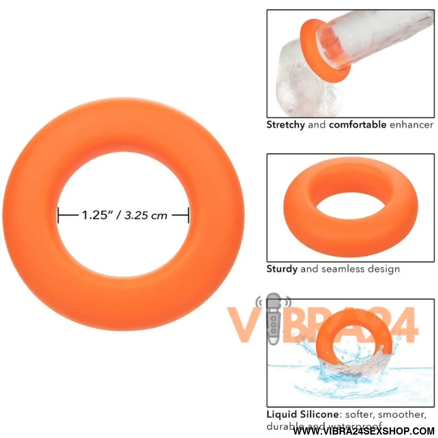 CALEXOTICS - ALPHA PROLONG GRANDE ANEL LARANJA