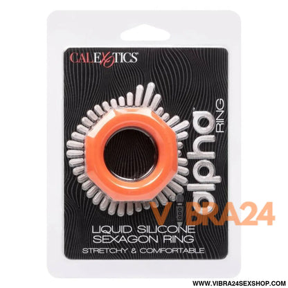 CALEXOTICS - ANEL ALPHA SEXAGON LARANJA